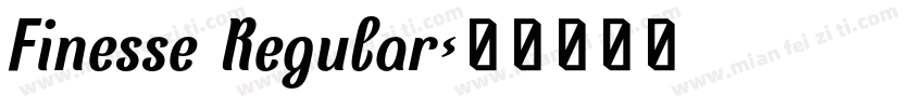 Finesse Regular字体转换